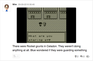 Illustration for article titled Let's play Pokemon Blue, Miiverse style part 6